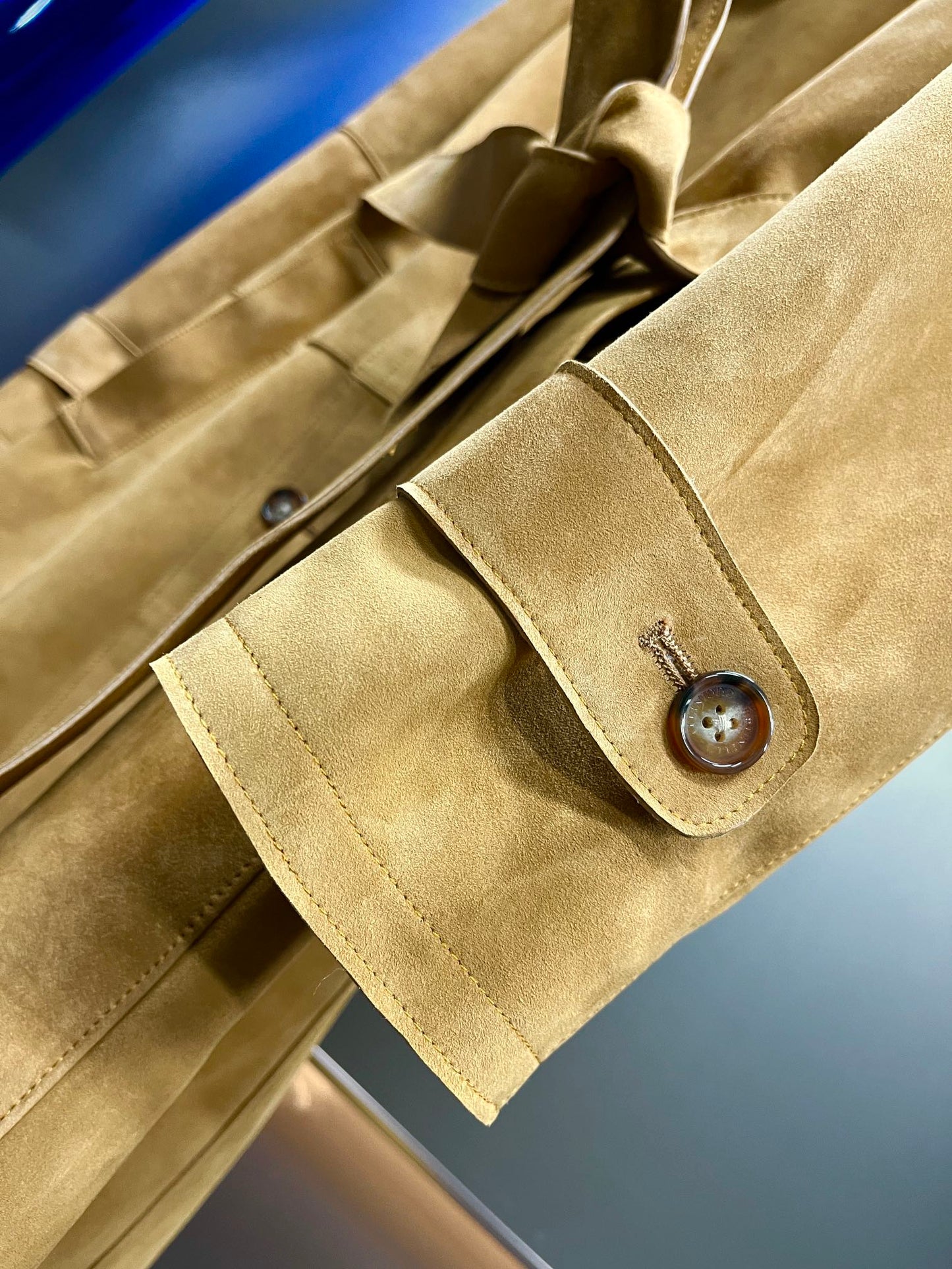 Leather Long Trench Coat