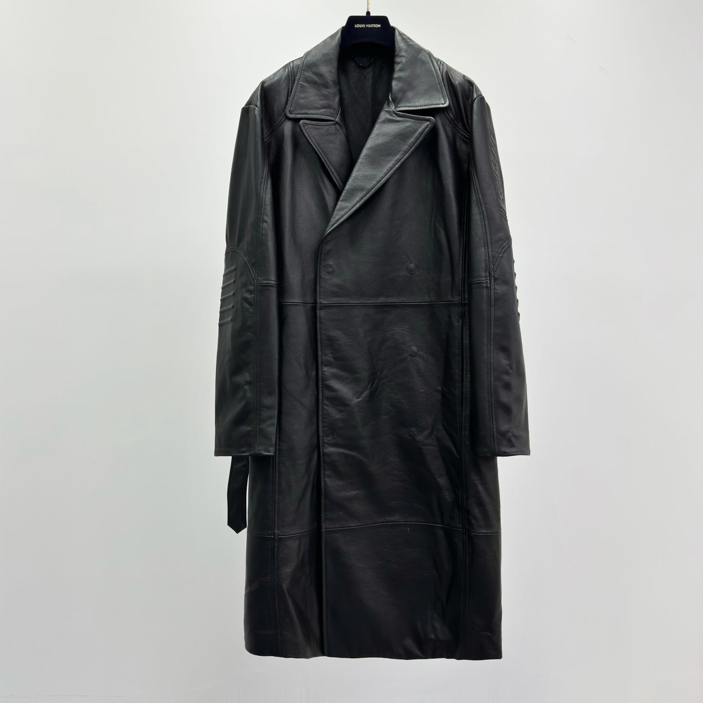Leather Long Trench Coat