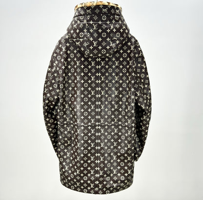 Collaborative Long Leather Jacket