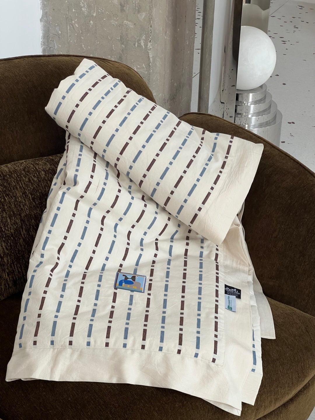 Animaux Blocks Silk Throw Blanket
