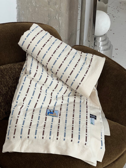 Animaux Blocks Silk Throw Blanket