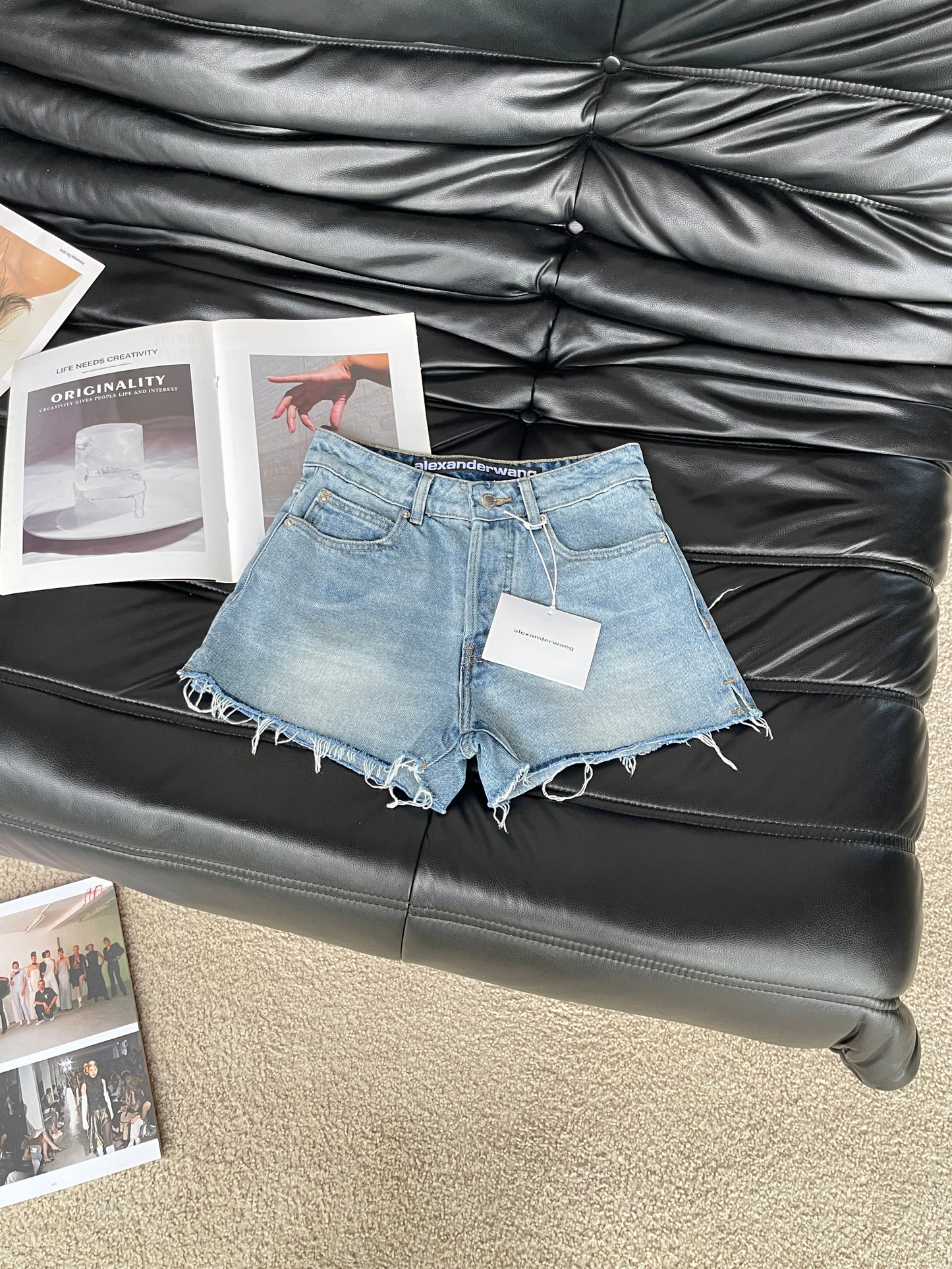 Denim shorts
