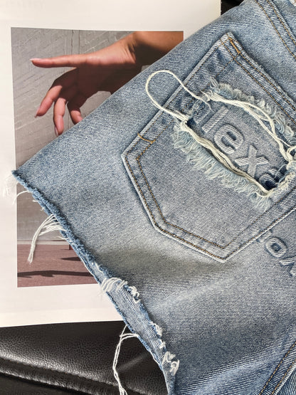 Denim shorts