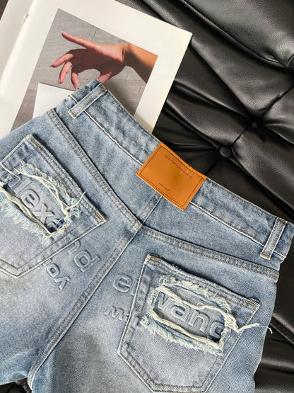 Denim shorts