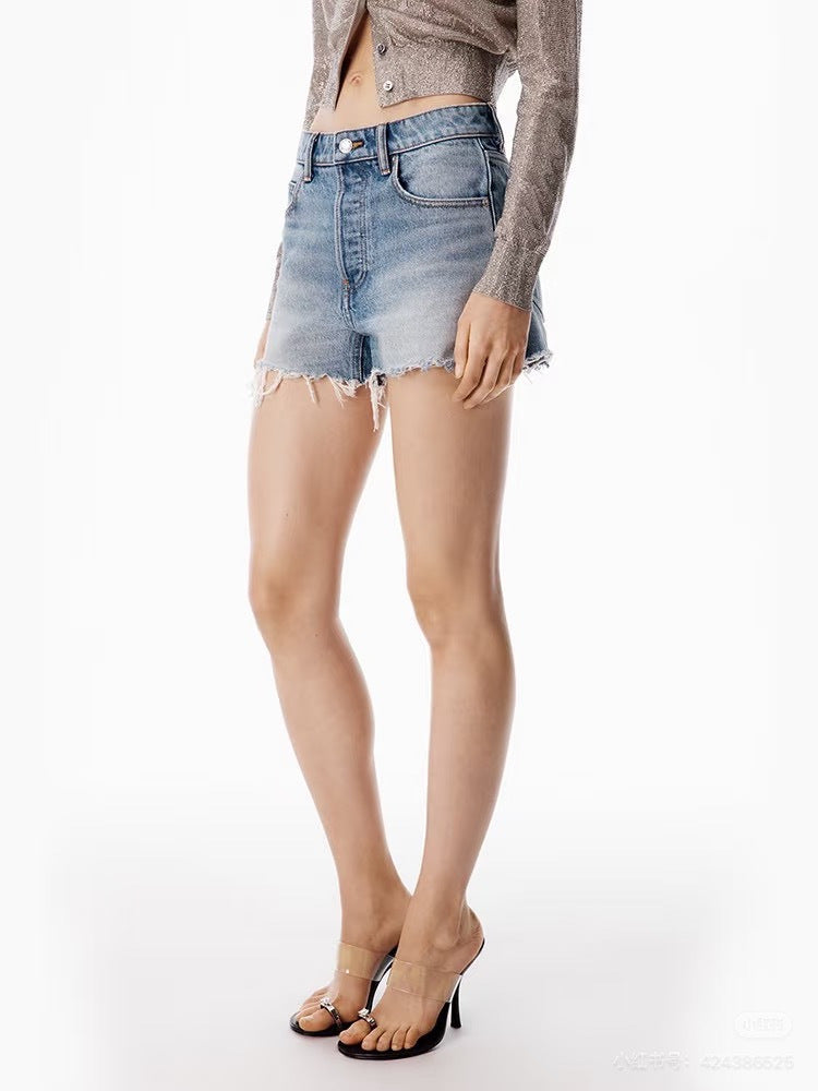 Denim shorts