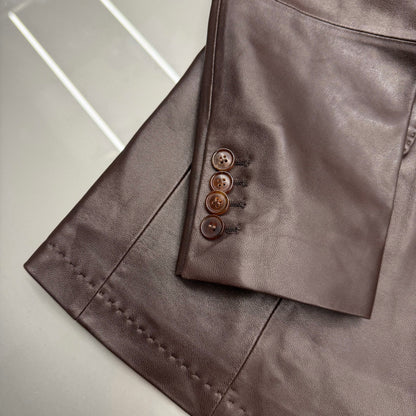 Leather Blazer
