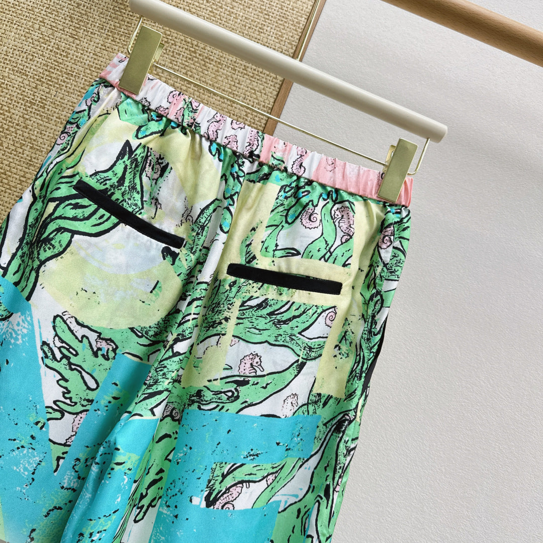 Silk Casual Pants