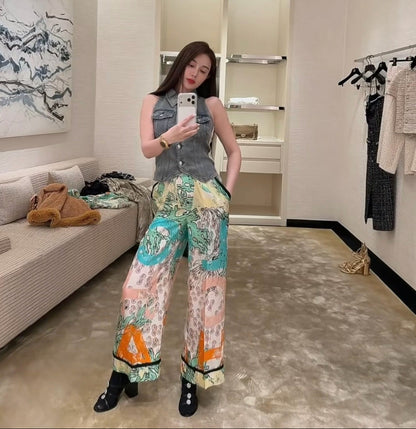 Silk Casual Pants