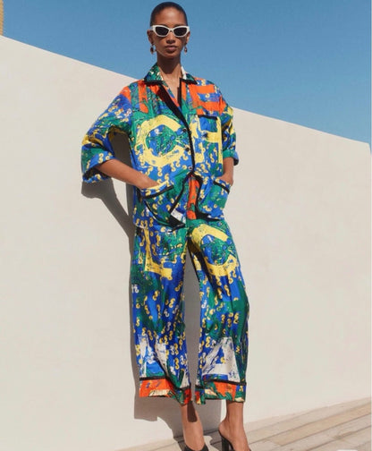 Silk Casual Pants