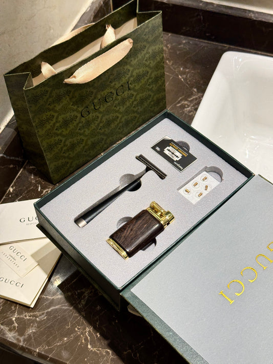 Vintage Razor & Lighter Gift Set