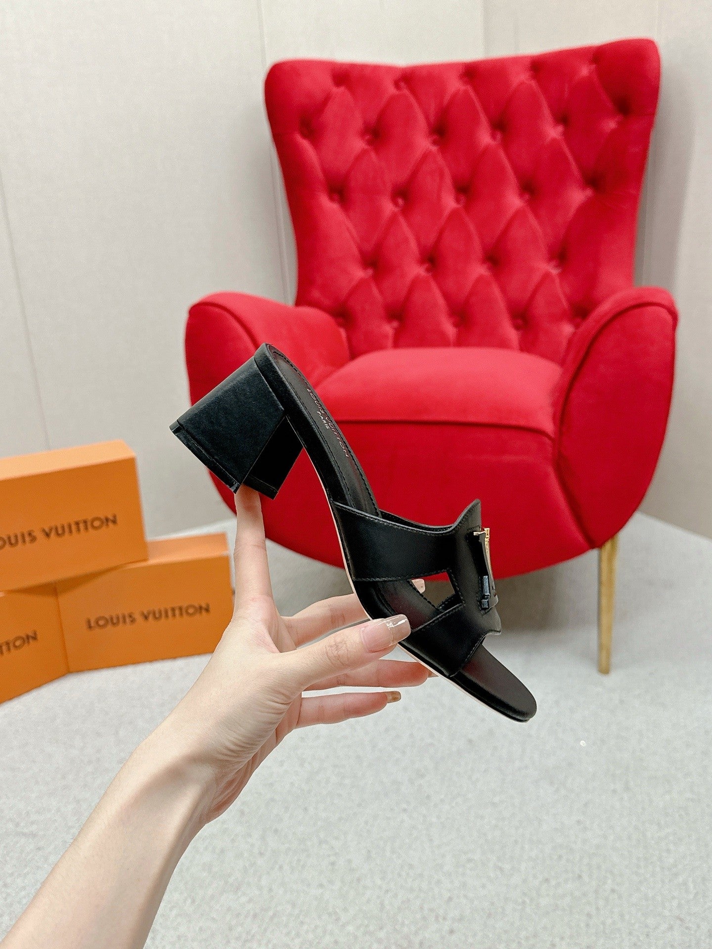 High Heel Slippers