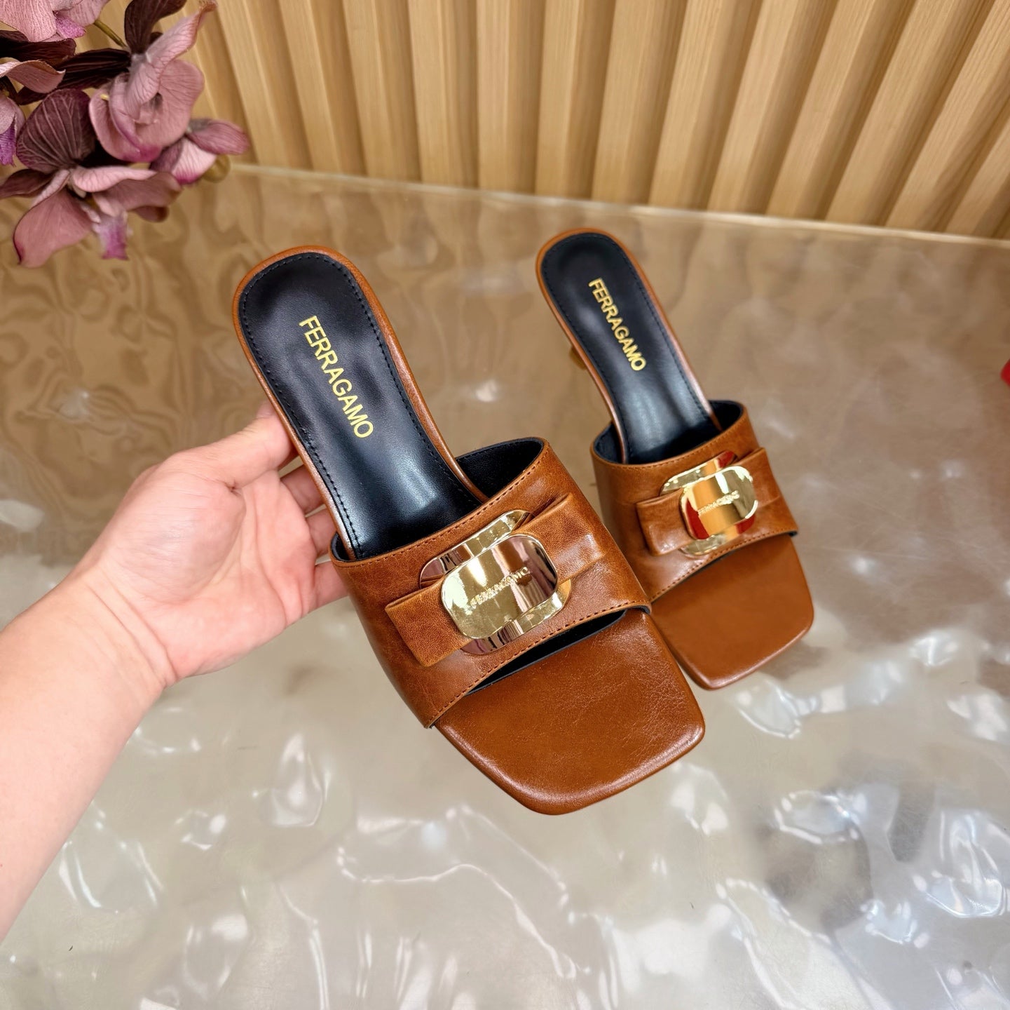 High Heel Slippers