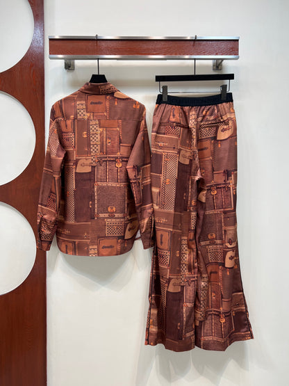 Long Sleeved Shirt + Casual Pants