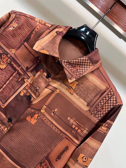 Long Sleeved Shirt + Casual Pants