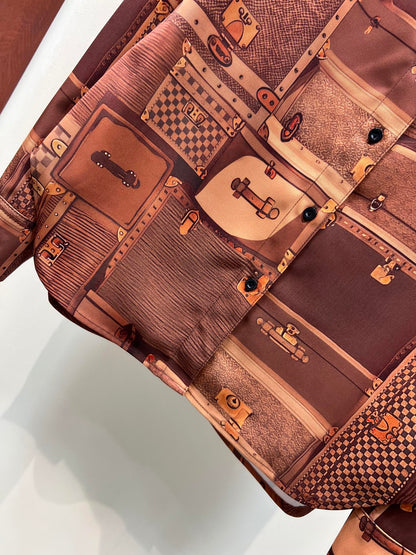 Long Sleeved Shirt + Casual Pants