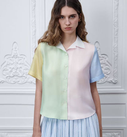 Silk Short sleeve shirt