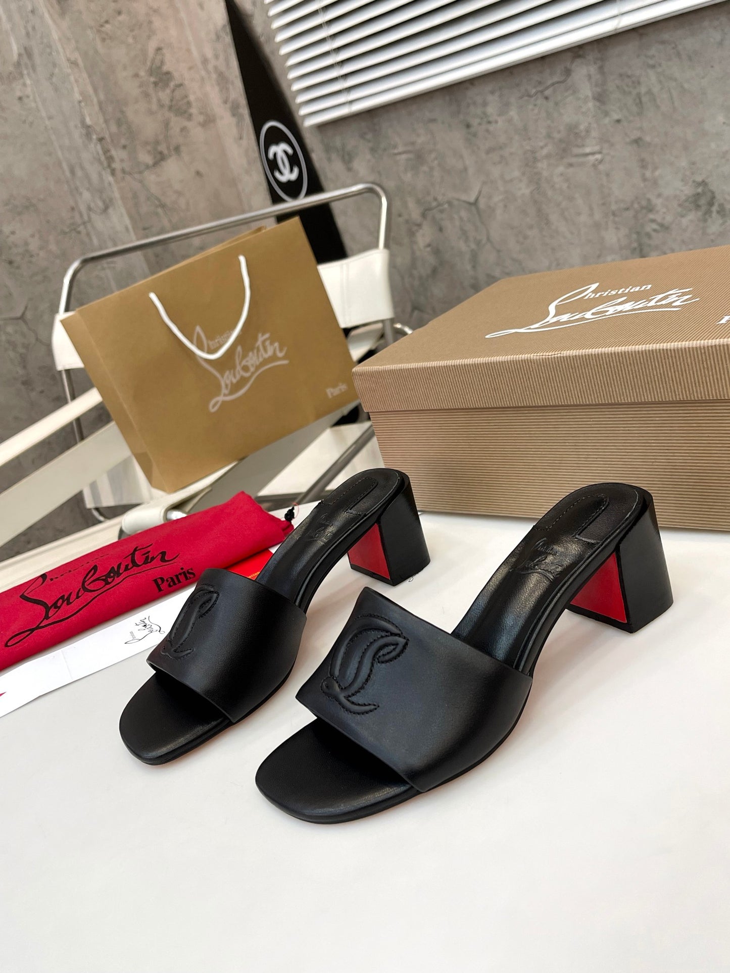 High Heel Slippers