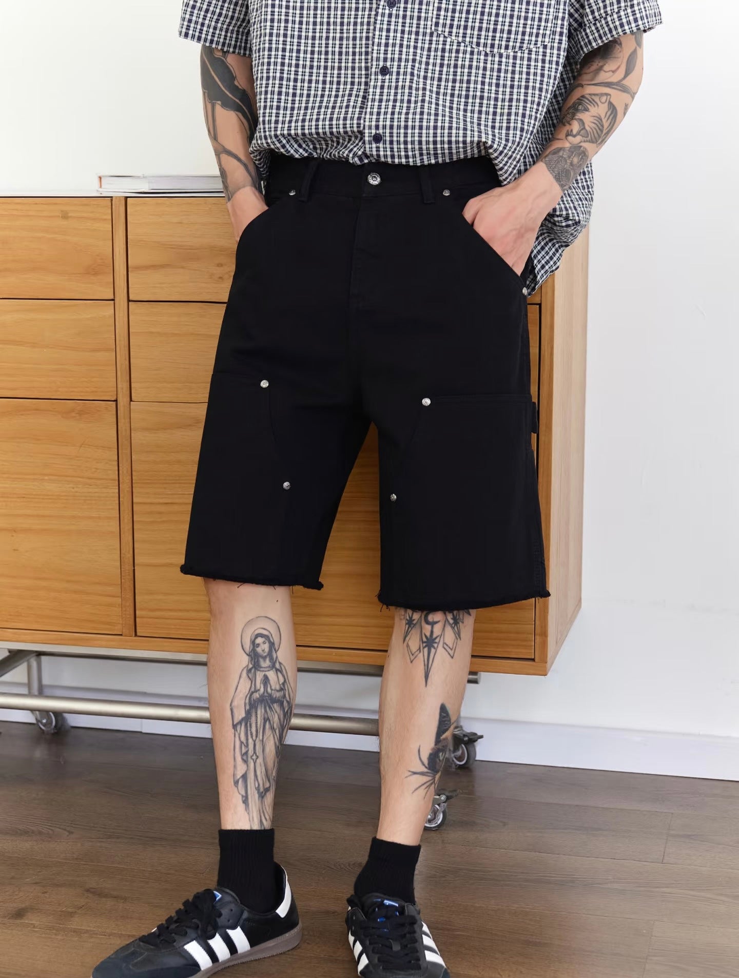Denim shorts