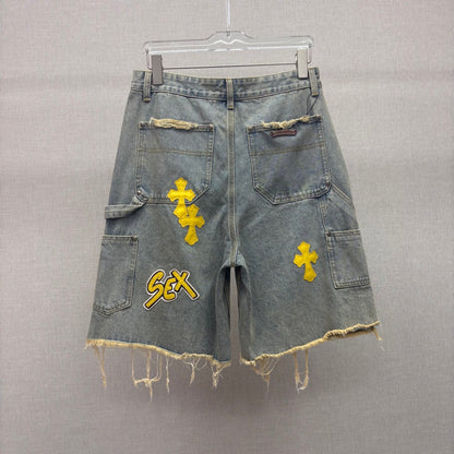 Denim shorts