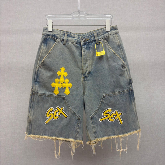 Denim shorts