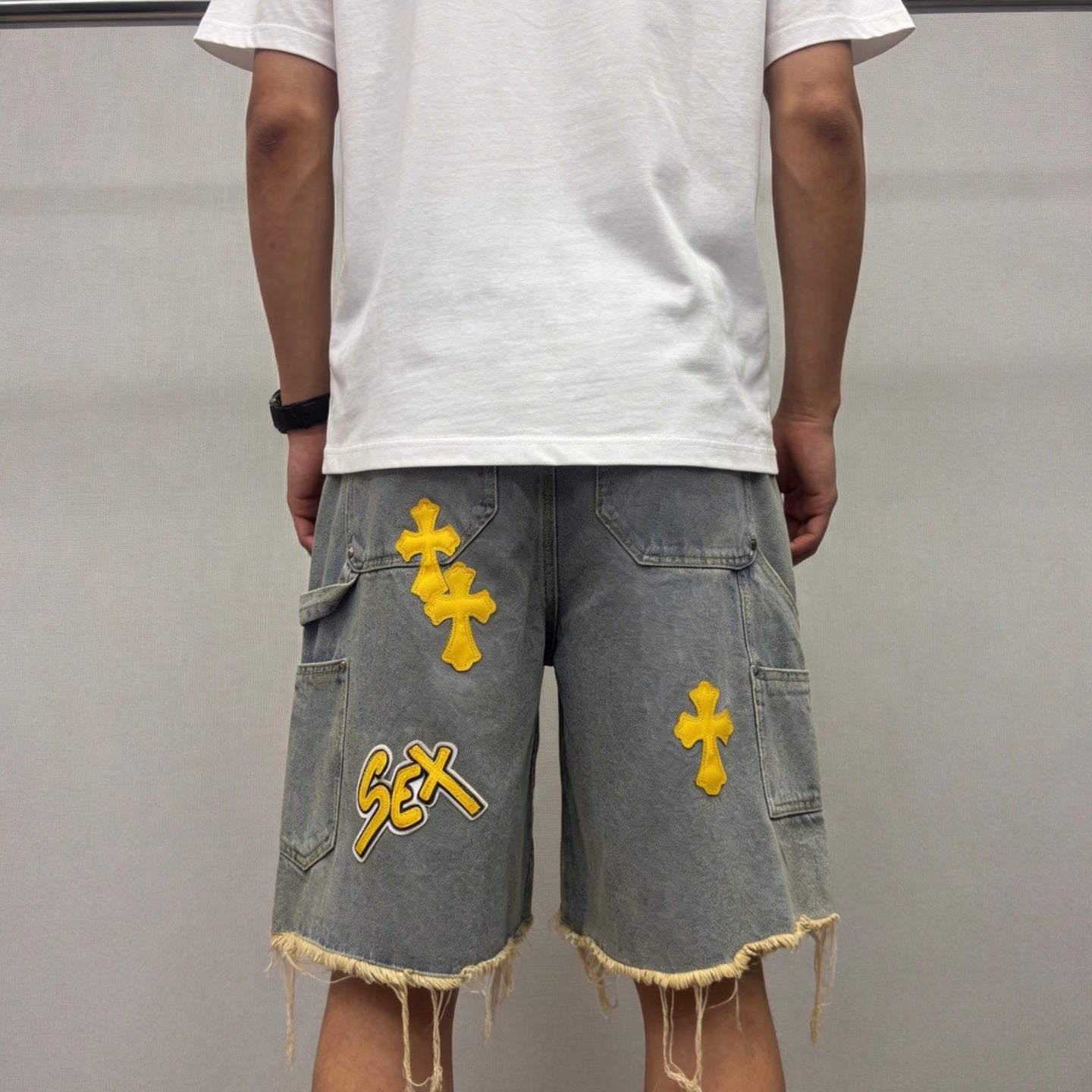 Denim shorts