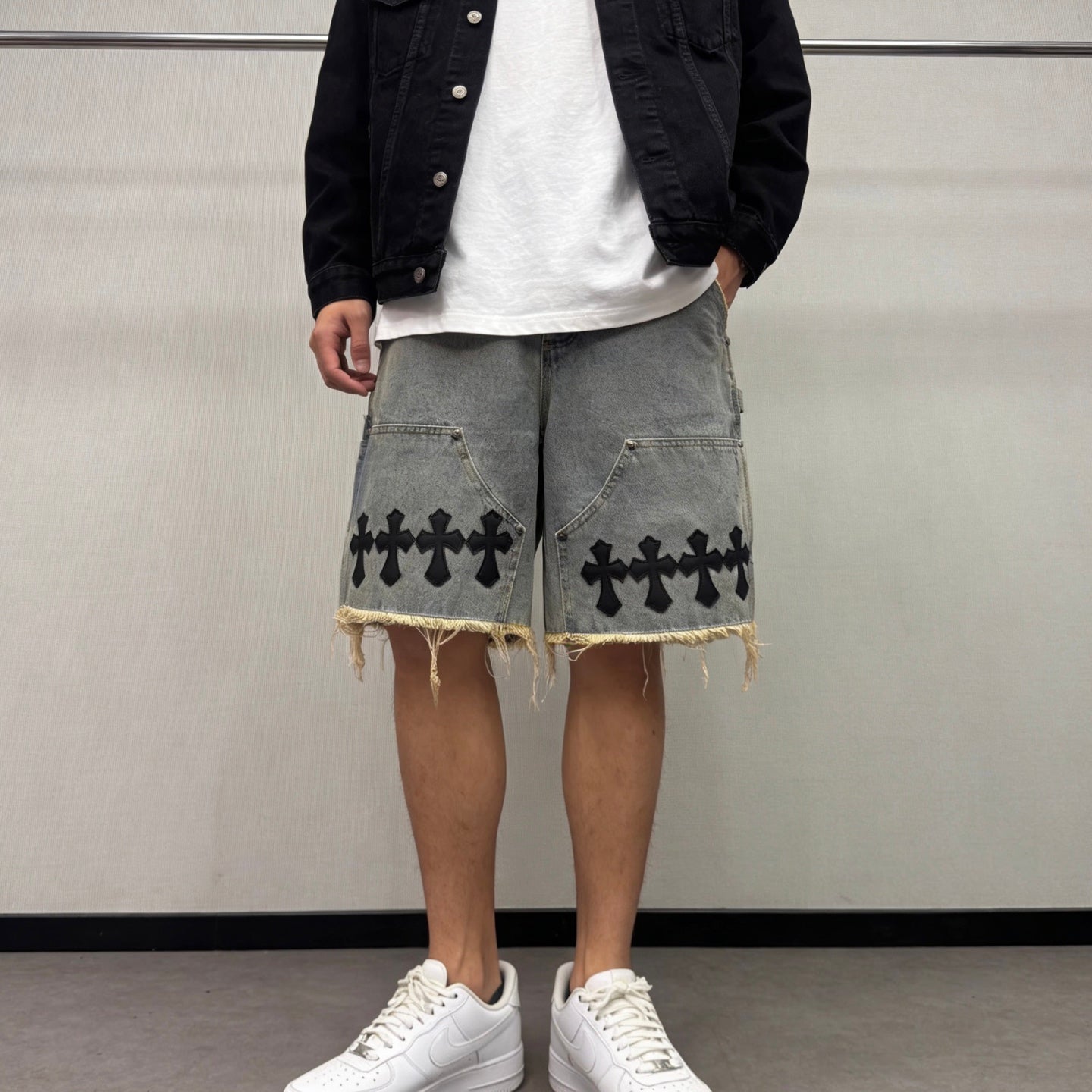 Denim shorts