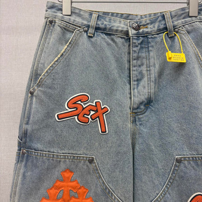 Denim shorts