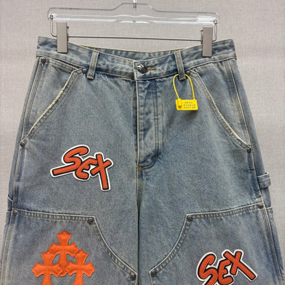Denim shorts