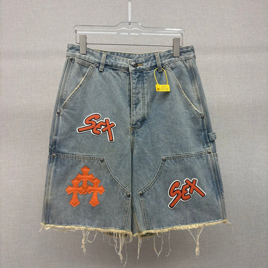 Denim shorts