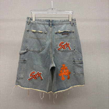 Denim shorts
