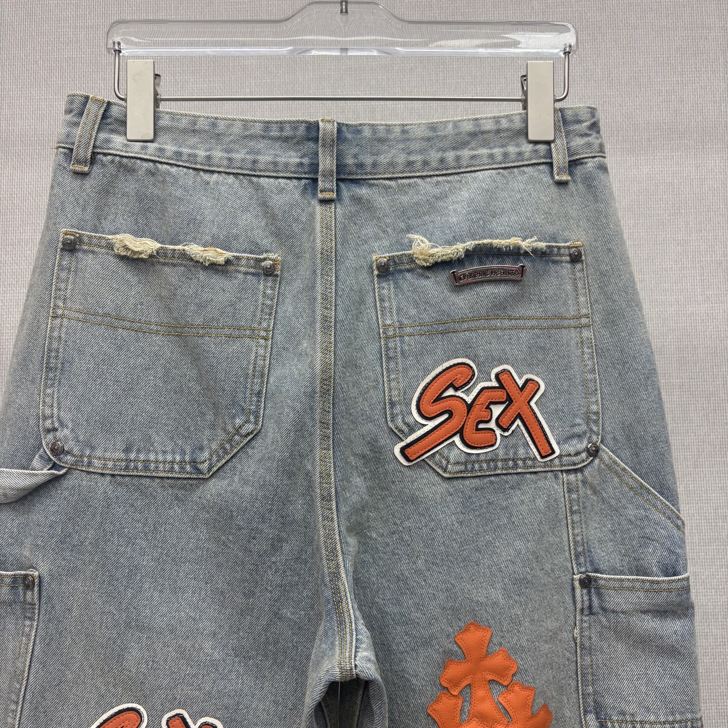 Denim shorts