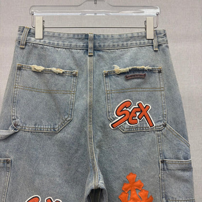 Denim shorts