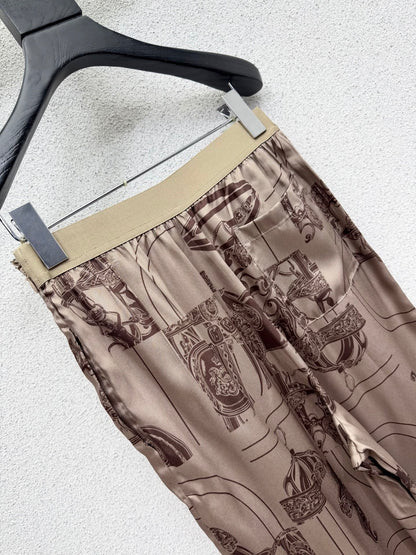 Silk Casual Pants