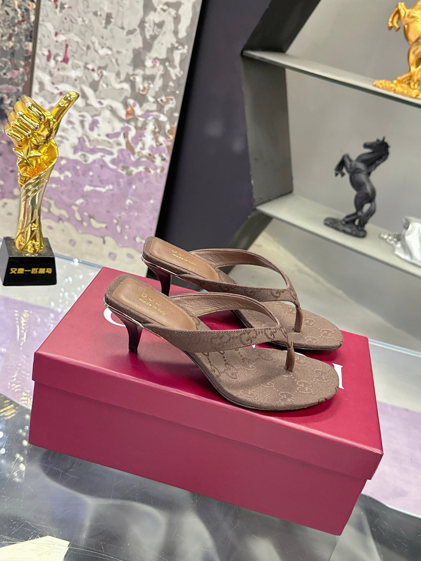 High Heel Slippers