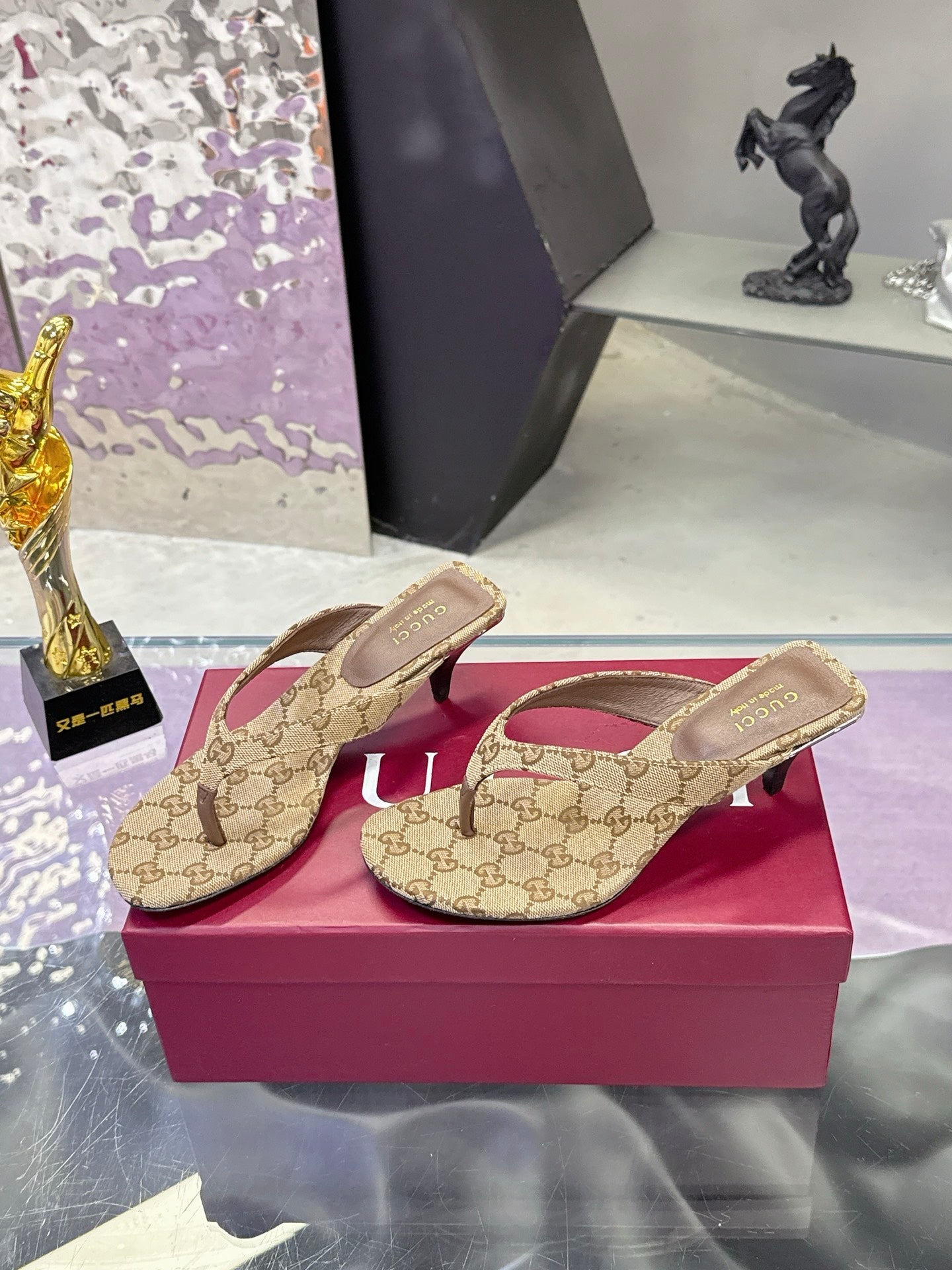 High Heel Slippers