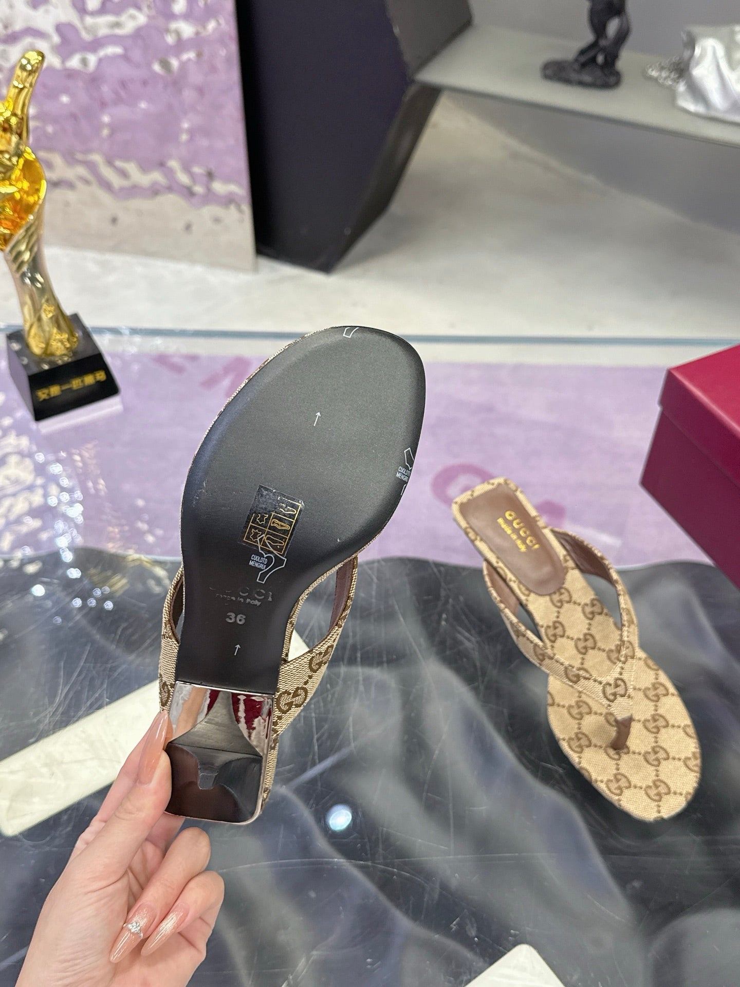 High Heel Slippers