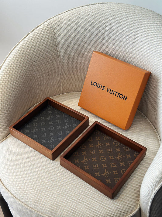 Luxury Monogram Wooden Valet Tray