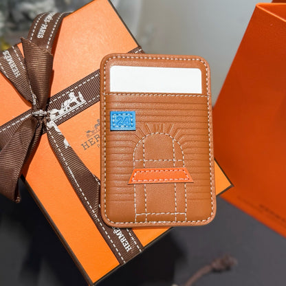 Magnetic phone card holder