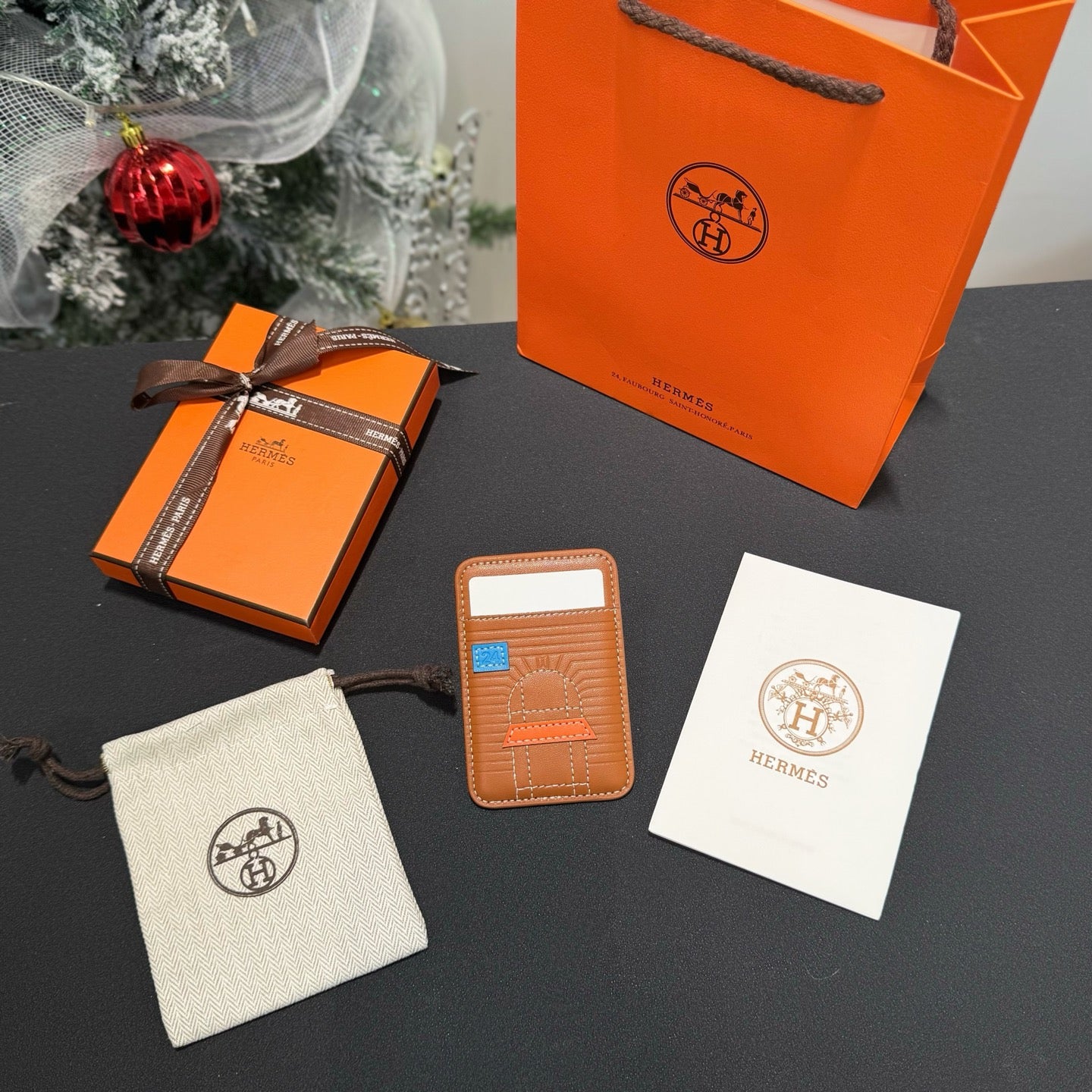 Magnetic phone card holder