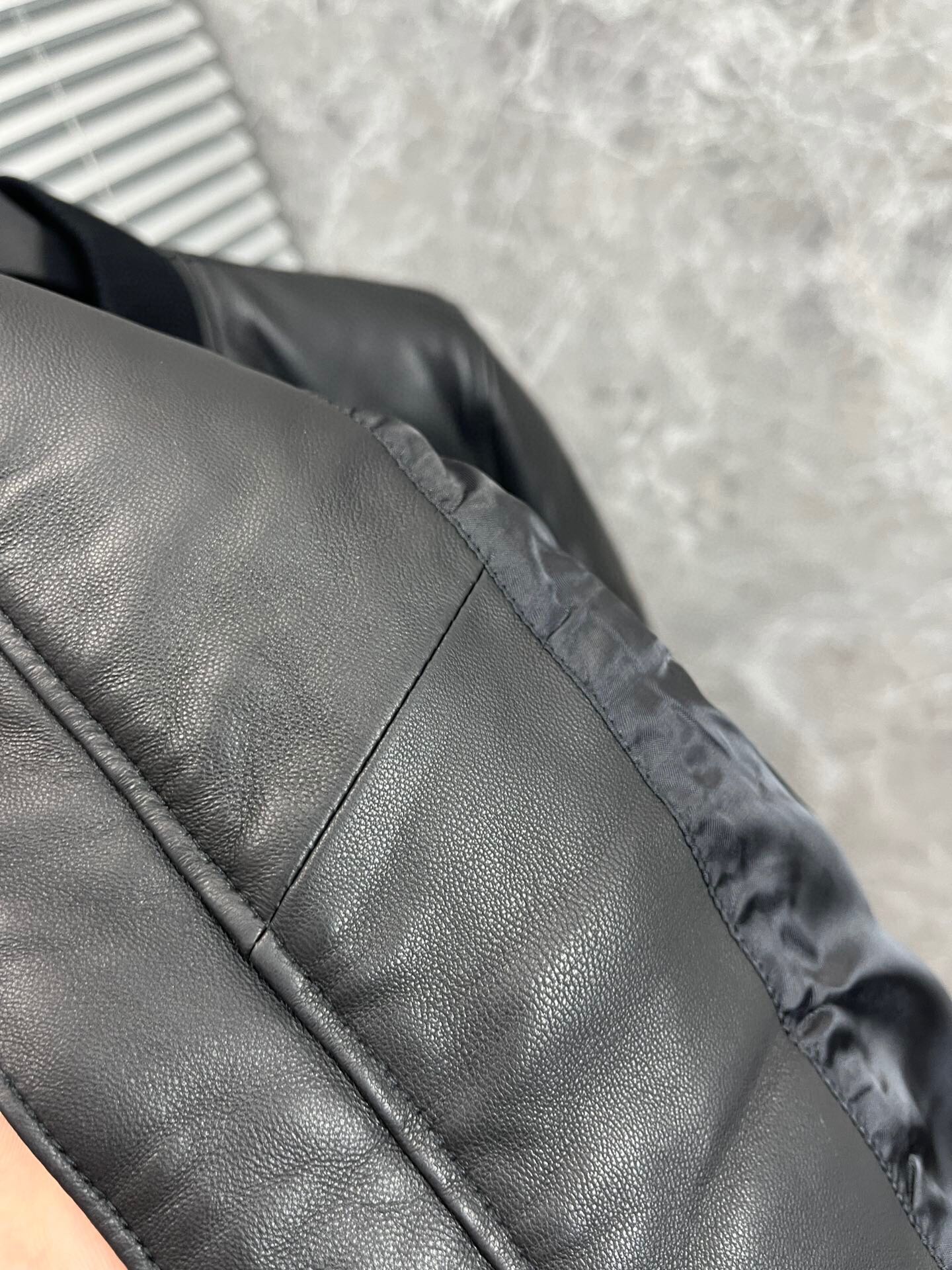 leather Baseball jacket