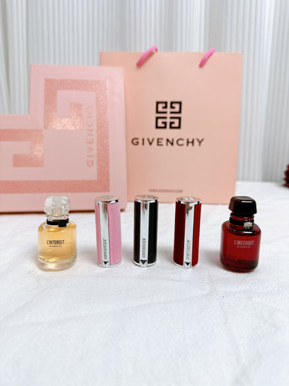 Perfume + lipstick gift box