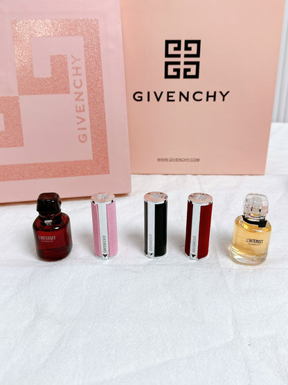 Perfume + lipstick gift box