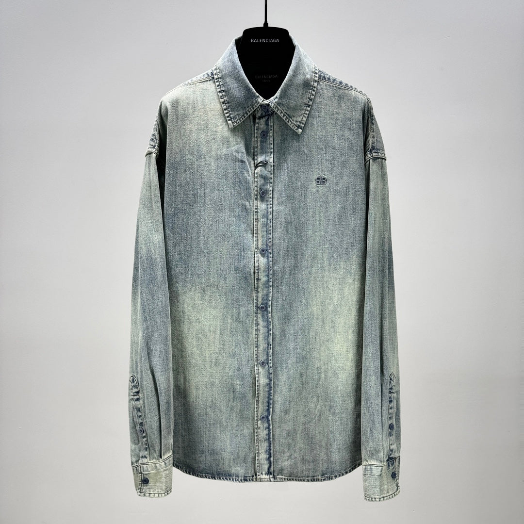 Denim long sleeve shirt