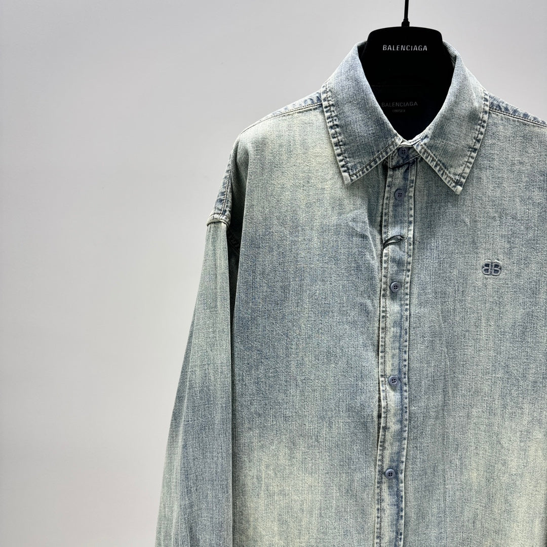 Denim long sleeve shirt