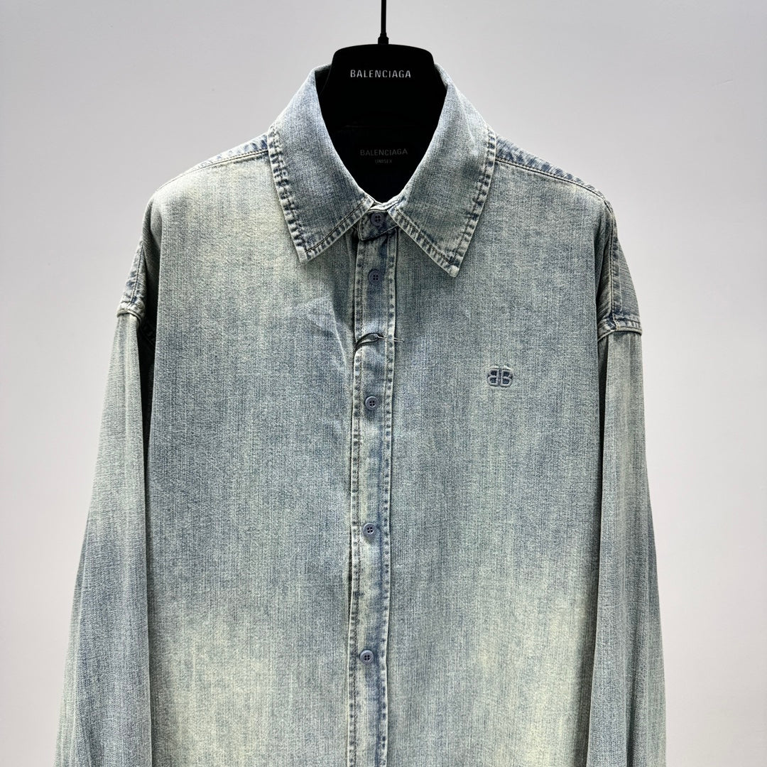 Denim long sleeve shirt