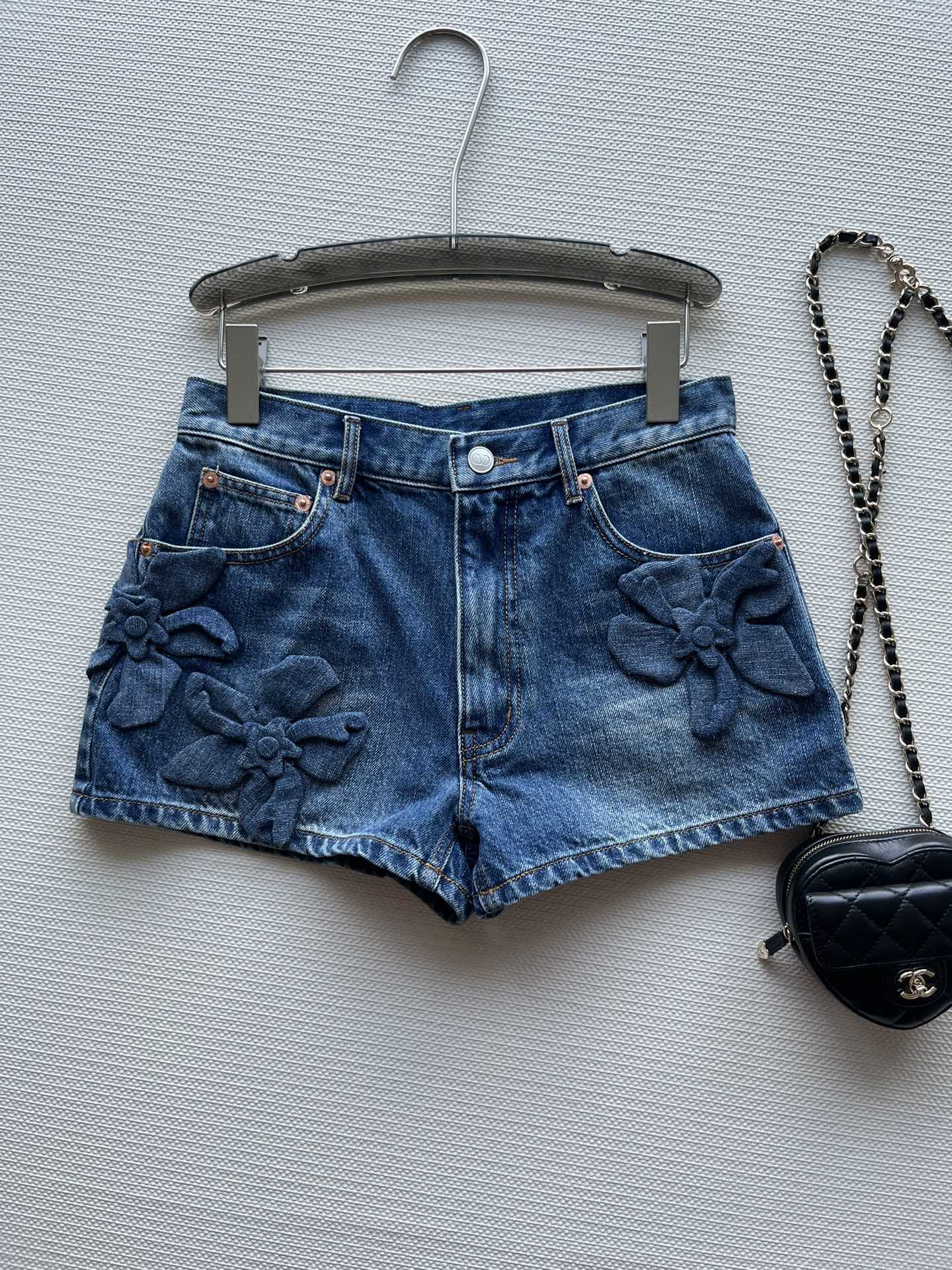 Denim shorts