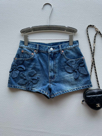 Denim shorts