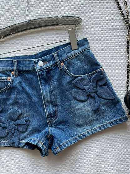 Denim shorts