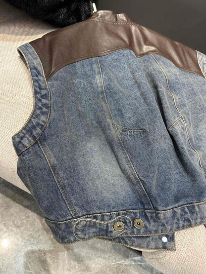 Denim vest