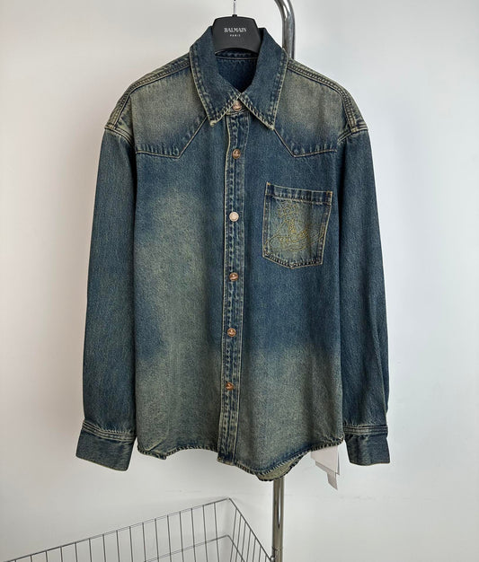 Denim long sleeve shirt